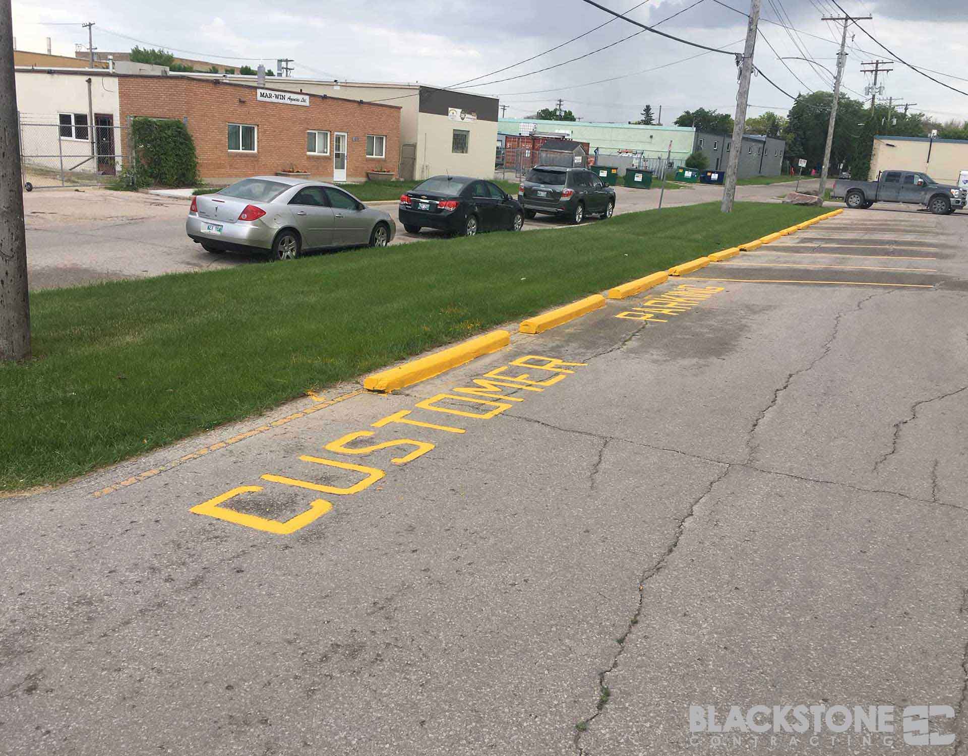 Line painting commercial property